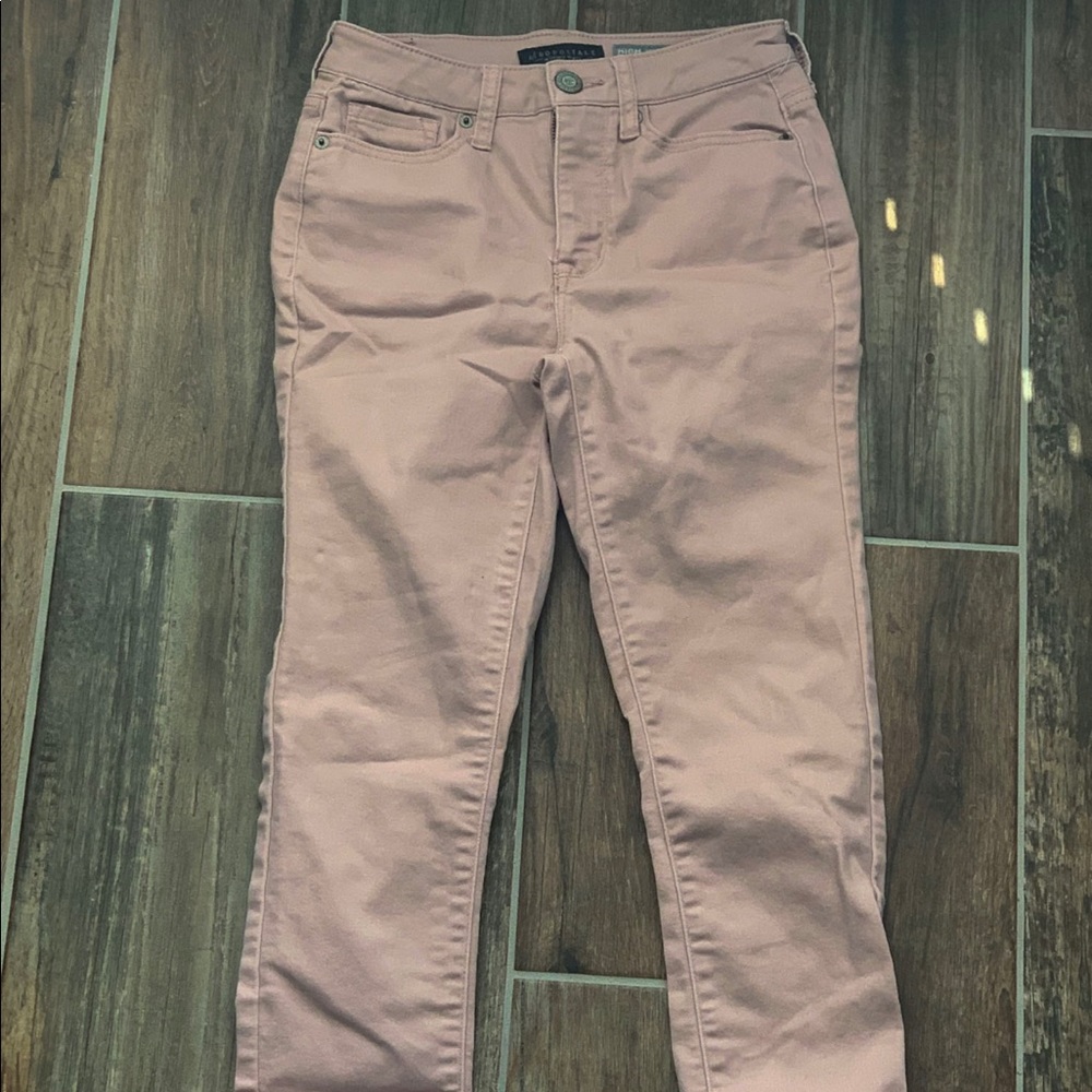 AEROPOSTALE PINK JEANS SMALL